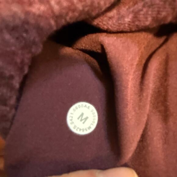 Lululemon Men's At Ease Jogger Sweatpants Lounge Athleisure Medium Maroon Red - Picture 9 of 11